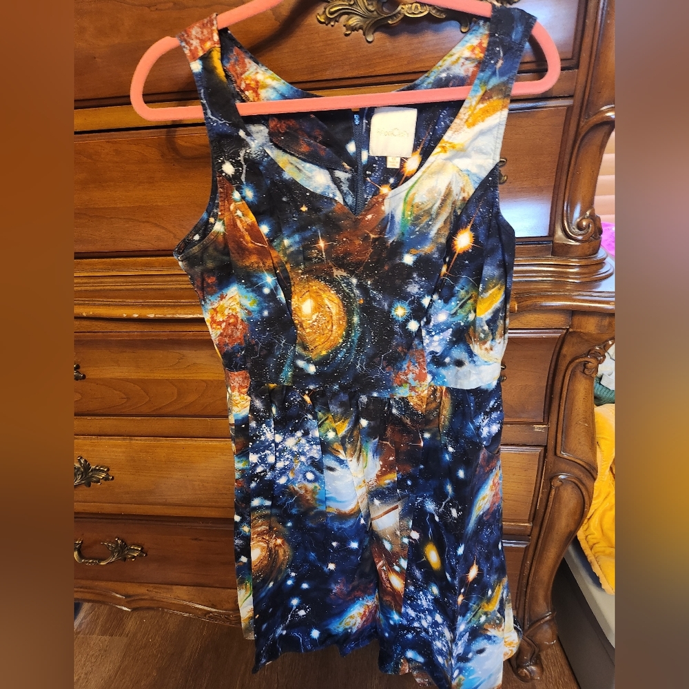 Modcloth heart and soul space dress 1x